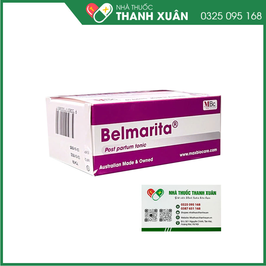 Belmarita giúp  hỗ trợ sức khỏe sau sinh, tăng cường đề kháng, nhanh lành vết thương và chống oxy hoá